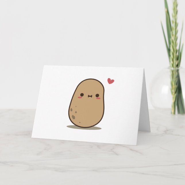 Cute Potatis Kort (Framsida)