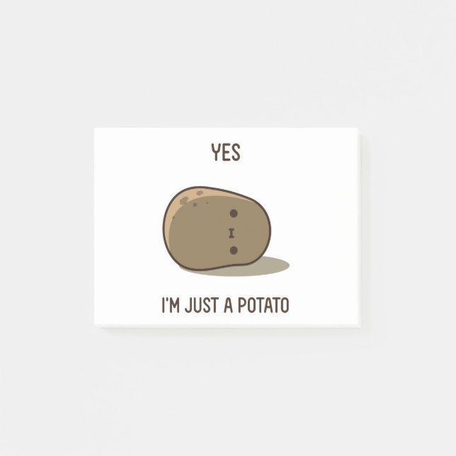 Cute Potatis Post-it Block (Framsida)