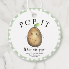 Cute Potatis - stoppa det! När hon poppar! Gåvor Etiketter