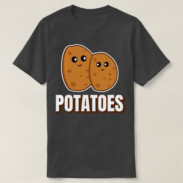 Cute Potatis T Shirt (Design framsida)