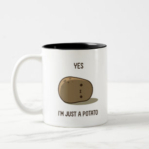 Cute Potatis Två-Tonad Mugg