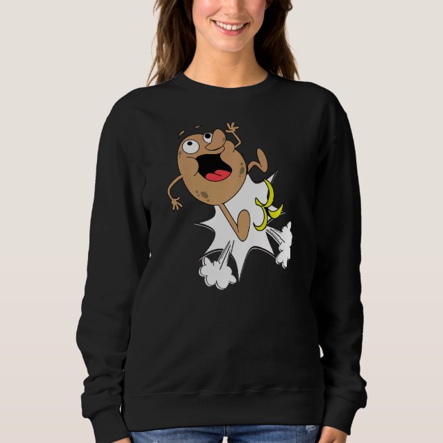 Cute Potato Slitage T Shirt (Framsida)