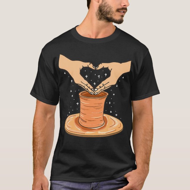 Cute Pottery Älskare Gift for Clay Ceramic Artist T Shirt (Framsida)