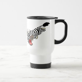 Cute Prankish Tecknad Zebra Commuter Mugg