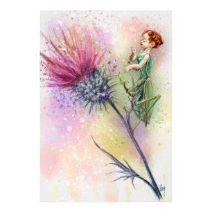 Cute Praying Mantis Art Poster
