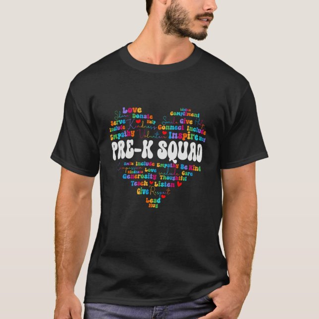 Cute Pre K Squad Appreciation Week back to school  T Shirt (Framsida)