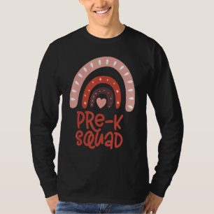 Cute Pre K Squad School Admin-utvärdering tillbaka T Shirt