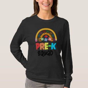 Cute Pre K Squad School Admin-utvärdering tillbaka T Shirt