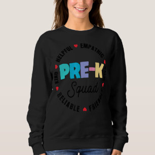 Cute Pre K Squad School Admin-utvärdering tillbaka T Shirt