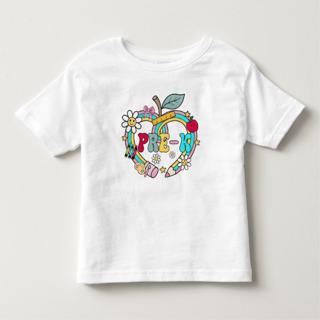 Cute Pre-K Toddler T-shirt (Framsida)