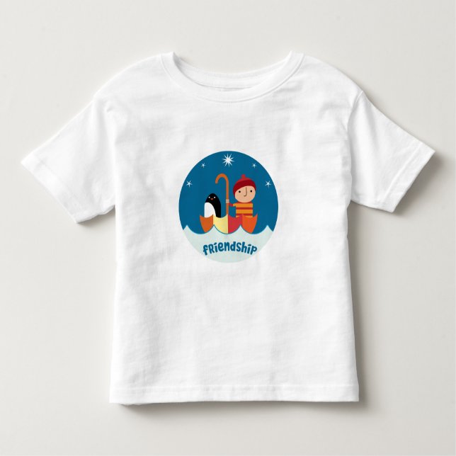 Cute Pre School K-Borttappad och hittad Vänskap T Shirt (Framsida)