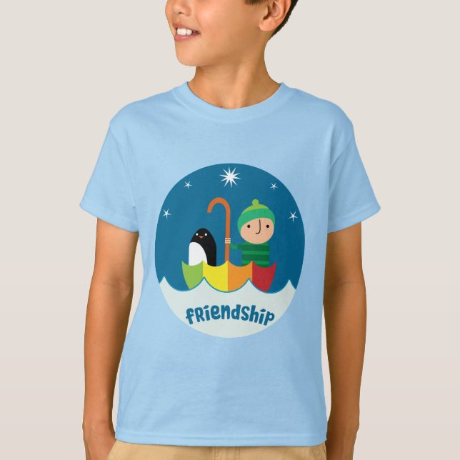Cute Pre School K-Borttappad och hittad Vänskap T Shirt (Framsida)