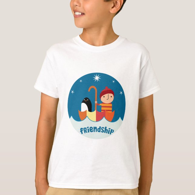 Cute Pre School K-Borttappad och hittad Vänskap T Shirt (Framsida)