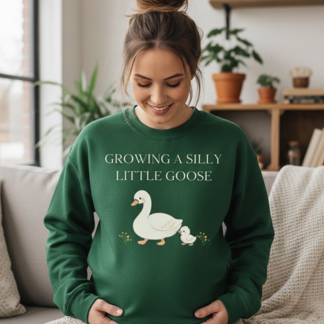 cute pregnancy sweatshirt Growing a Silly Little  T Shirt (Skapare uppladdad)
