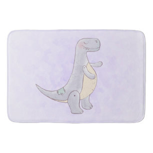 Cute PreHistorik Dinosaur Leksak Watercolor Badrumsmatta