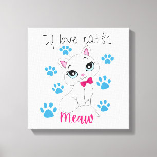 Cute Premium Wrapped Canvas (12 tum×12 Storlek, st