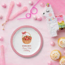 Cute Preppy Berry First Birthday Strawberry