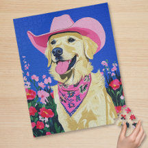 Cute Preppy Hund Puzzle