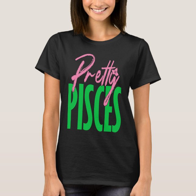 Cute pretty pisces zodiac signs aka t shirt (Framsida)