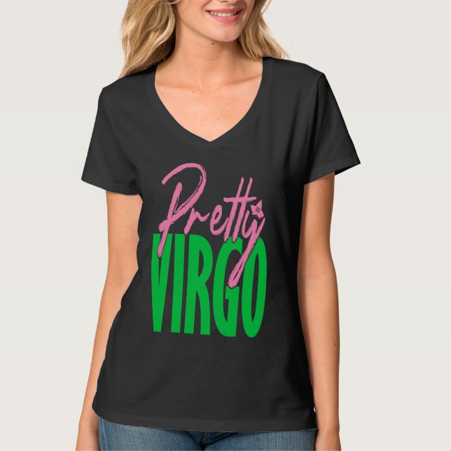 Cute pretty virgo zodiac signs aka t shirt (Framsida)