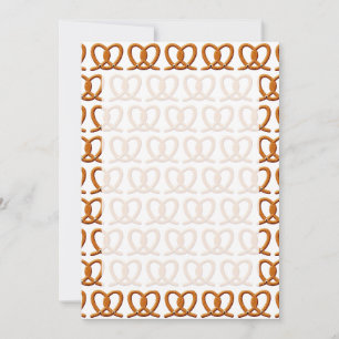 Cute Pretzel Teckning-utskrifter Inbjudningar