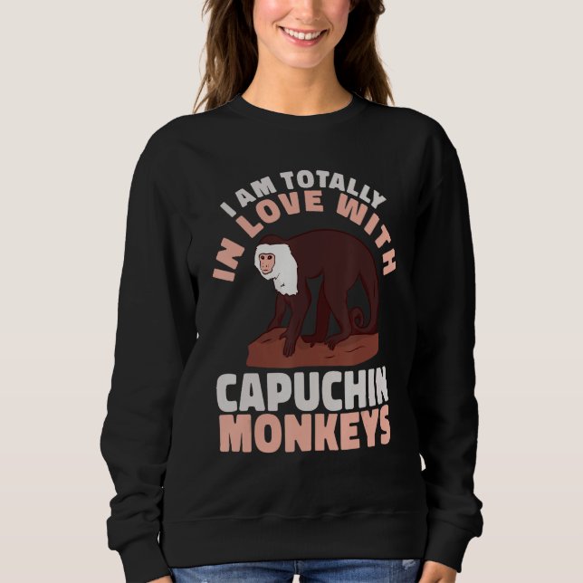 cute Primate I am totally in love with Capuchin Mo T Shirt (Framsida)