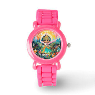 Cute Princess älskare flickor add namn Watch Armbandsur
