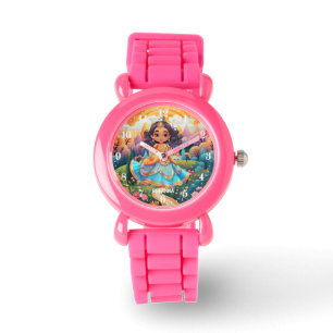 Cute Princess älskare flickor lägg till namn Armbandsur