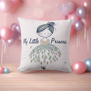 Cute Princess Ballerina Dancing Nursery Girl Kudde
