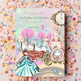 Cute Princess Birthday bjudande Julkort