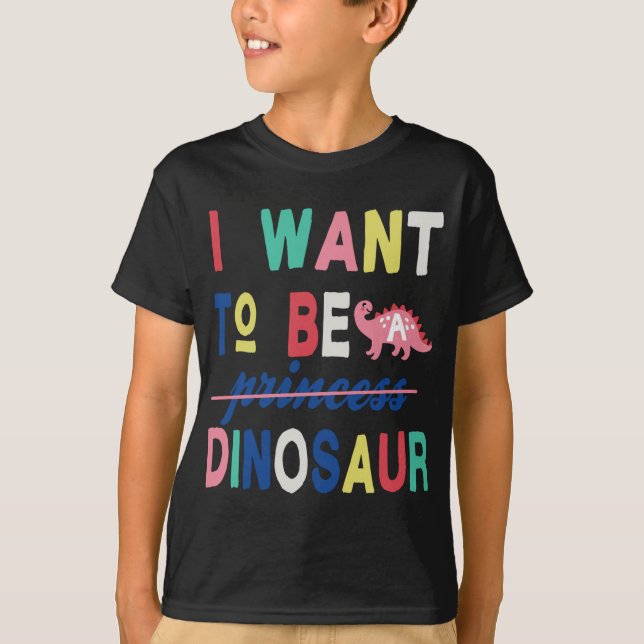 Cute Princess Dinosaur Gift T Shirt (Framsida)