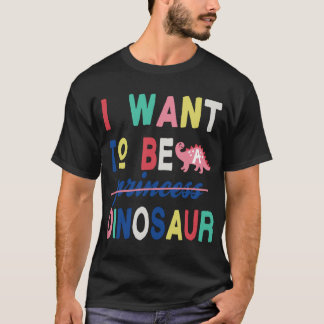 Cute Princess Dinosaur T Shirt