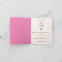 Cute Princess Födelsedagsfest Inbjudan