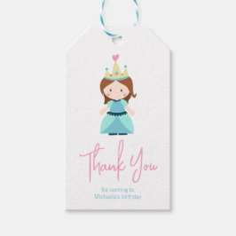 Cute Princess Girl Tack Presentetikett