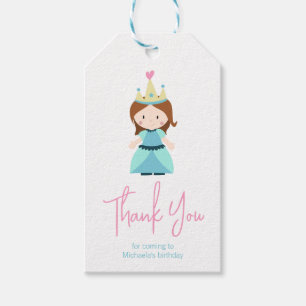 Cute Princess Girl Tack Presentetikett