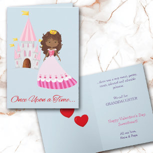 Cute Princess Granddottine Valentine Helgkort