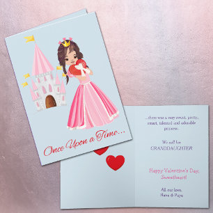 Cute Princess Granddottine Valentine Helgkort