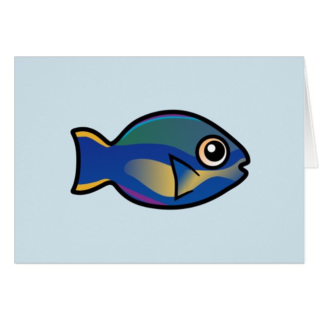 Cute Princess Parrotfish Hälsningskort (Framsidan Horizontal)
