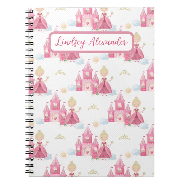 Cute Princess Personlig Anteckningsbok (Framsidan)