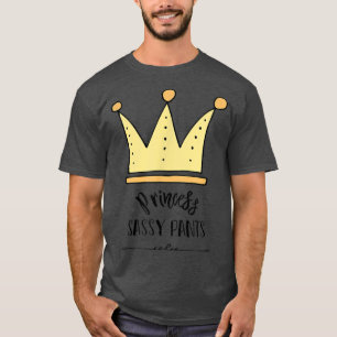 Cute Princess Sassy Byxor Krona Kids T Vuxen Shirt