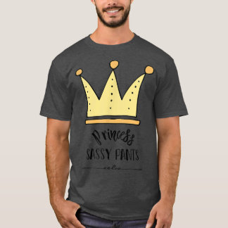 Cute Princess Sassy Byxor Krona Kids T Vuxen T Shirt