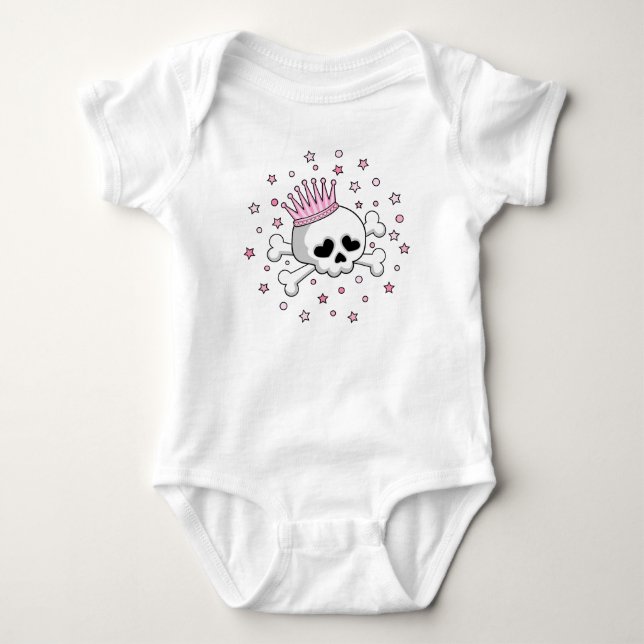 Cute Princess Skull T-shirt (Framsida)