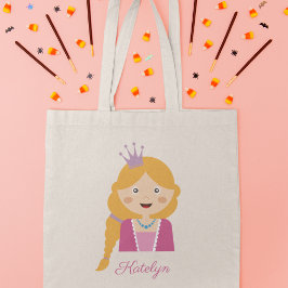 Cute Princess Tecknade figurer Tygkasse