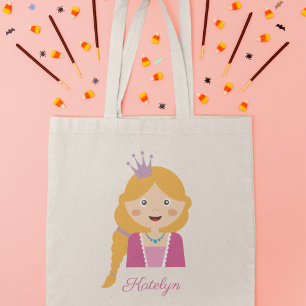Cute Princess Tecknade figurer Tygkasse