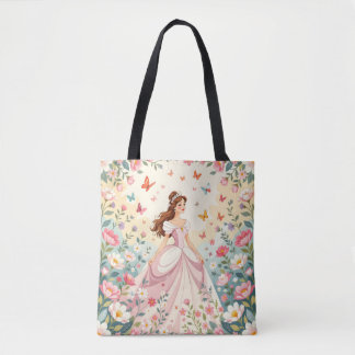Cute princess with butterflies tygkasse
