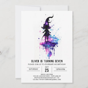 Cute Printable Magic Birthday Inbjudningar