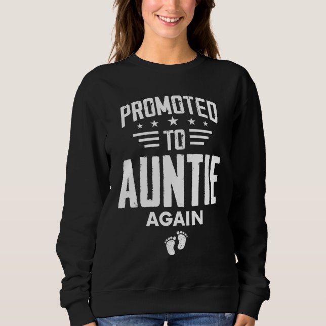Cute Promoted To Auntie Again   Going To Be Aunt A T Shirt (Framsida)