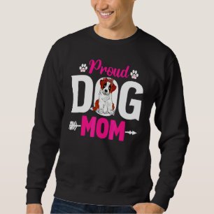 Cute Proud Bernard Hund Mors dag Lång Ärmad Tröja