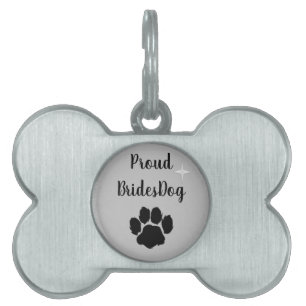 Cute Proud Brides Hund Tone ID-bricka Husdjur