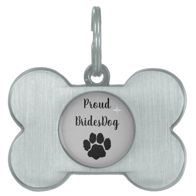 Cute Proud Brides Hund Tone ID-bricka Husdjur (Framsidan)